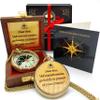 The Dream Chaser Compass in Wooden Box - Son Graduation Gift, Birthday, Bday Gifts for Him, Inspirational, Motivational, 2026 College Graduates, Grandson - Greeting Card Included view 1