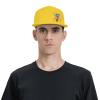 Byoblu Coat of Arms of The Turks and Caicos Islands Baseball Cap for Men Or Women Flat Brim Hat Adjustable Yellow view 4