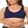 Amoena Womens Tulum Non-Wired Mastectomy Bikini Top Dark Blue 40C view 1