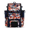 Boombah Superpack Bat Pack - Backpack Version (no wheels) - BPSPCMC23 Digital Camo Navy/Orange view 1