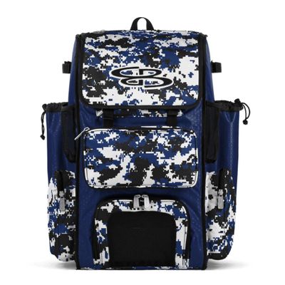 Boombah Superpack Bat Pack - Backpack Version (no wheels) - BPSPCMC23 Digital Camo Royal/Black