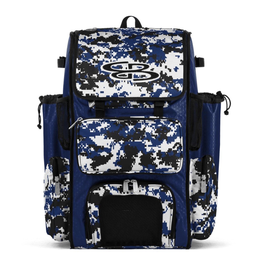 Boombah Superpack Bat Pack - Backpack Version (no wheels) - BPSPCMC23 Digital Camo Royal/Black
