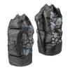 Fitdom Heavy Duty Large Soccer Mesh Equipment Ball Bag w/Adjustable Shoulder Strap Design for Coach. 2 Front Pockets for Sporting Accessories. Best for All Outdoor & Water Gears view 1