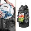Fitdom Heavy Duty Large Soccer Mesh Equipment Ball Bag w/Adjustable Shoulder Strap Design for Coach. 2 Front Pockets for Sporting Accessories. Best for All Outdoor & Water Gears view 4