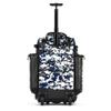 Boombah Rolling Catchers Superpack Baseball/Softball Gear Bag - PS-9124-3000C23 Digital Camo Charcoal/Navy- Telescopic Handle and Holds 4 Bats - Wheeled Version view 2