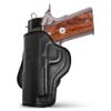 Black Genuine Leather OWB Holster for Guns 1911 4", Colt 1911 4" - Resistant and Durable Leather Carry Holster - Comfortable Appendix - Maxx Carry Holsters view 1