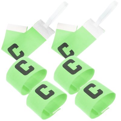 BESPORTBLE 6Pcs Football Captain Armbands Nylon Soccer Team Leaders Bands with Bright Colors for Outdoor Sports and Team Matches