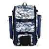 Boombah Rolling Catchers Superpack Baseball/Softball Gear Bag - PS-9124-3000C23 Digital Camo Royal/Gray- Telescopic Handle and Holds 4 Bats - Wheeled Version