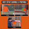 Combo Bundle of Durable Magnetic Lacrosse Goal Targets/Hockey Targets with 4 Pearl Lacrosse LT Textured Balls and 4 Tethers| Lacrosse Net Goalie Targets for Training and Shoorting Practice view 3