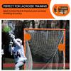 Combo Bundle of Durable Magnetic Lacrosse Goal Targets/Hockey Targets with 4 Pearl Lacrosse LT Textured Balls and 4 Tethers| Lacrosse Net Goalie Targets for Training and Shoorting Practice view 4