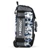Boombah Rolling Catchers Superpack Baseball/Softball Gear Bag - PS-9124-3000C23 Digital Camo Gray/Navy- Telescopic Handle and Holds 4 Bats - Wheeled Version view 3