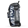 Boombah Rolling Catchers Superpack Baseball/Softball Gear Bag - PS-9124-3000C23 Digital Camo Gray/Navy- Telescopic Handle and Holds 4 Bats - Wheeled Version view 4