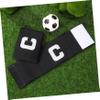 BESPORTBLE 2pcs Elastic Soccer Captain Armbands High-Visibility Leader Bands for Sports Players Hook and Design Comfortable Fit for Youth and Adults view 3
