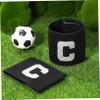 BESPORTBLE 2pcs Elastic Soccer Captain Armbands High-Visibility Leader Bands for Sports Players Hook and Design Comfortable Fit for Youth and Adults view 4