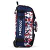 Boombah Rolling Catchers Superpack Baseball/Softball Gear Bag - PS-9124-3000C23 Digital Camo Royal/Red- Telescopic Handle and Holds 4 Bats - Wheeled Version view 3