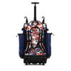 Boombah Rolling Superpack Hybrid Bat Pack PS-9051-3000C23 Digital Camo Royal/Orange - Wheeled & Backpack Version view 2