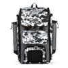 Boombah Rolling Catchers Superpack Baseball/Softball Gear Bag - PS-9124-3000C23 Digital Camo Gray/Black- Telescopic Handle and Holds 4 Bats - Wheeled Version view 1