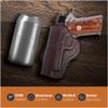 Brown Genuine Leather OWB Holster for Guns 1911 4", Colt 1911 4" - Resistant and Durable Leather Carry Holster - Comfortable Appendix - Maxx Carry Holsters view 4