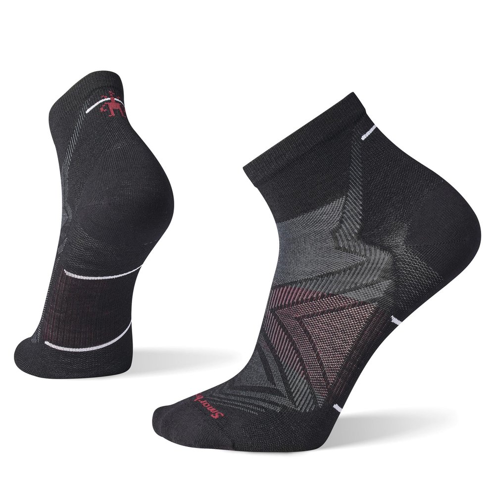 Smartwool Men's Run Zero Cushion Ankle Socks - Black - Small