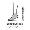 Smartwool Men's Run Zero Cushion Ankle Socks - Black - Small view 3