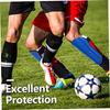 Anneome 1 Pair Soccer Shin Guards Ankle Sleeve Men's Flexible Football Shin Protectors for Teenager view 3