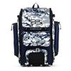 Boombah Rolling Catchers Superpack Baseball/Softball Gear Bag - PS-9124-3000C23 Digital Camo Navy/Gray- Telescopic Handle and Holds 4 Bats - Wheeled Version