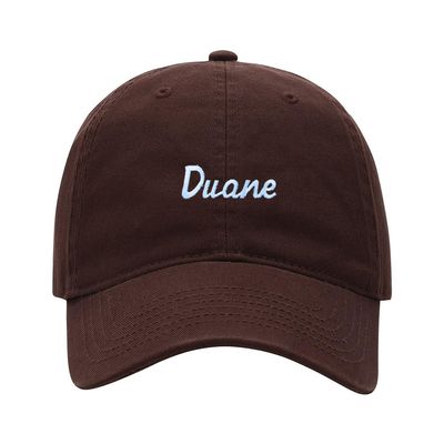 Baseball Cap Men Women Name Duane Gift Embroidered Unisex Classic Adjustable Strapback Dad Hat (7 1/2,Brown)