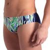 ARENA Performance Men's Zebra Stripes Swim Brief Chlorine Resistant MaxLife Swimsuit Practice Pool Training Competitive Bathing Suit, Multi/Navy, US Size 40 view 3