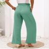 KAJXZ Women's 2024 Wide Leg Pants Work Business Casual High Waisted Dress Pants Flowy Trousers Office for Women view 2