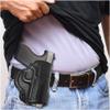 Black Genuine Leather OWB Holster for Ruger LC9, Khar 9 & 40's, SCCY, Glock 42 - Resistant and Durable Leather Carry Holster - Comfortable Appendix - Maxx Carry Holsters view 2