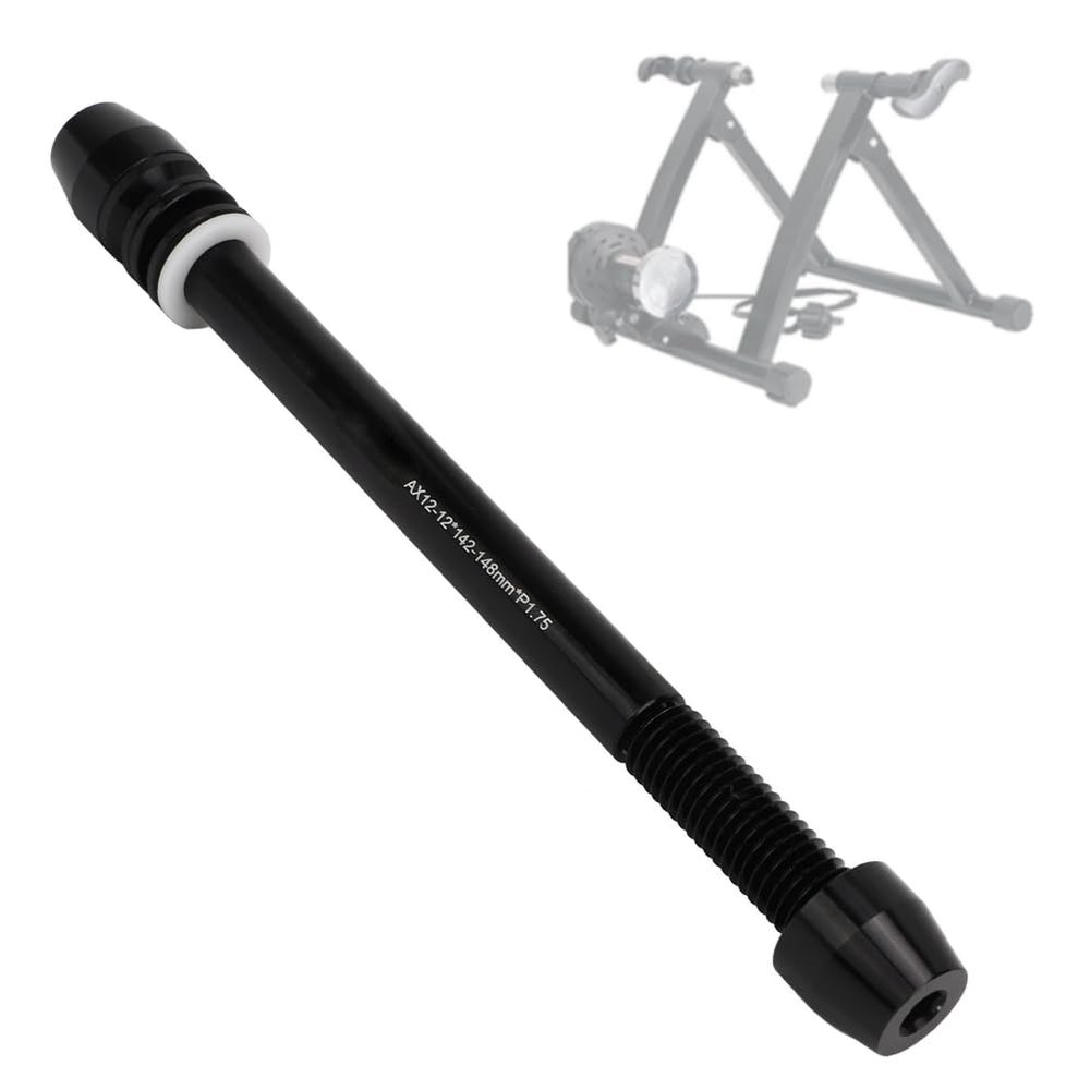 Thru Axle, Trainer Shaft High Strength Aluminum Alloy Trainer Axle for M12x142 to M12x148mm Hub,27 x 3 x 3 cm