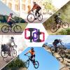 BUCKLOS MTB Crankset Square Taper with 22/24/26/32/38/42/44T Chainring Set and MTB Flat Nylon Bicycle Pedal with Large Platform -Non-Slip Colorful Pedals view 4