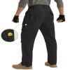MOURCE Cargo Work Pants Men Water Resistant Lightweight Stretch Quick Dry Mens Tactical Cargo Pants with 9 Pockets, Black XL view 4