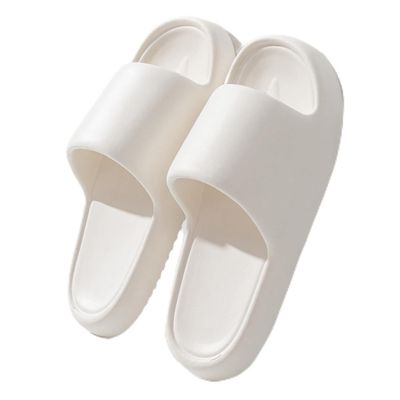 BYDZKJ Women Men Super Soft Foam Sliders Thick Sole Sandals Non-Slip Bathroom Shower Slippers Summer Slippers Unisex for Indoor Outdoor(Size:EU 44-45,Color:White)