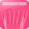 CAPAS Swim Training Fins Comfortable Silicone Lap Swimming Short Blade Floating Flippers with Mesh Bag for Kids Adult Men Women Build Leg Strength (Warm Pink, XS (US Male 3.5-5 US Female 4.5-6)) view 4