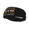 A Cup of Coffee for Your Daily Energy Headbands for Women Men Breathable Sports Headband Outdoor Interior Sports Wicking Hair Ties Leisure Hair Bands view 1