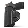 Black Genuine Leather OWB Holster for Glock 21, Beretta PX4 Storm, Sig Sauer P250 - Resistant and Durable Leather Carry Holster - Comfortable Appendix - Maxx Carry Holsters view 1