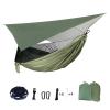 Camping Hammock Portable Net Nylon Camping Hammock Canopy Tarp Outdoor Hanging Bed Sleeping (Color : Blue) view 2