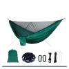 Camping Hammock Portable Net Nylon Camping Hammock Canopy Tarp Outdoor Hanging Bed Sleeping (Color : Blue) view 4