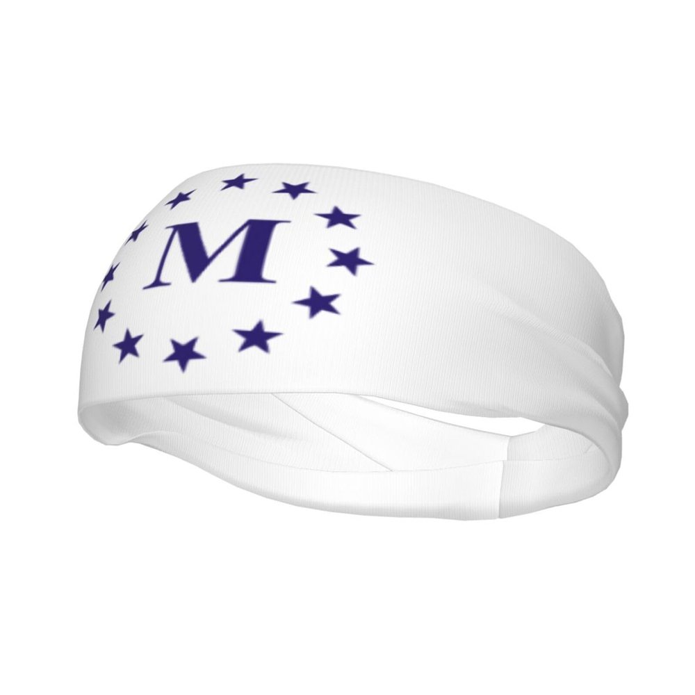 Flag of Madrid, Iowa Headbands for Women Men Breathable Sports Headband Outdoor Interior Sports Wicking Hair Ties Leisure Hair Bands