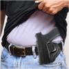Black Genuine Leather OWB Holster for Glock 43 - Resistant and Durable Leather Carry Holster - Comfortable Appendix - Maxx Carry Holsters view 2