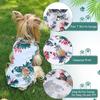 1Pcs Pet Shirts Hawaiian Pet Dog Polo T-Shirts Hawaiian Pet Clothes Beach Coconut Tree Print Pet Summer Shirt (XL,White) view 2