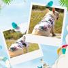 1Pcs Pet Shirts Hawaiian Pet Dog Polo T-Shirts Hawaiian Pet Clothes Beach Coconut Tree Print Pet Summer Shirt (XL,White) view 3