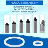 6pcs Stainless Steel Water Bottle Gasket Replacement for DRINCO 14/18/22/32/40/64oz, Silicone Spout Lid Sealing Rings & Water Bottle Spout Lid Gaskets for DRINCO Chug Lids view 3