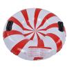 TANIQIACA Round Winter Snow Tube Adult PVC Inflatable Skiing Ring with 2 Handles for Outdoor Snowboarding Red White Durable Impact Resistant and Cold Resistant view 4