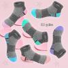 Bemeol Girls Socks 18 Pairs Ankle Socks for Girl Cotton Sports Athletic Low Cut Running Sock(7-10 Years) view 4