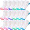 Bemeol Girls Socks 18 Pairs Ankle Socks for Girl Cotton Sports Athletic Low Cut Running Sock(5-7 Years) view 1