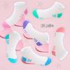 Bemeol Girls Socks 18 Pairs Ankle Socks for Girl Cotton Sports Athletic Low Cut Running Sock(5-7 Years) view 4