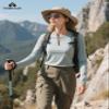 Pioneer Camp Women's UPF 50+ Sun Shirts Long Sleeve UV Protection Rash Guard Lightweight Quick Dry SPF Hiking Tops Outdoor Horizon Blue view 2