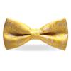 JEMYGINS Mens Pre-tied Yellow Paisley Bow Tie for Wedding Party Adjustable Bowties(8) view 1